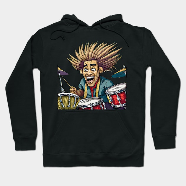 Drummer Hoodie by ArtShare